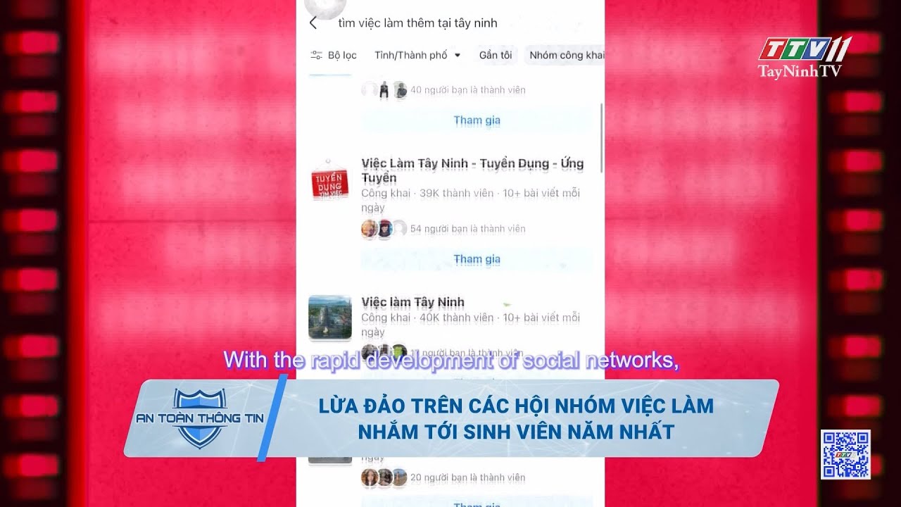 Lừa đảo trên các hội nhóm việc làm nhắm tới sinh viên năm nhất | TayNinhTVDVC